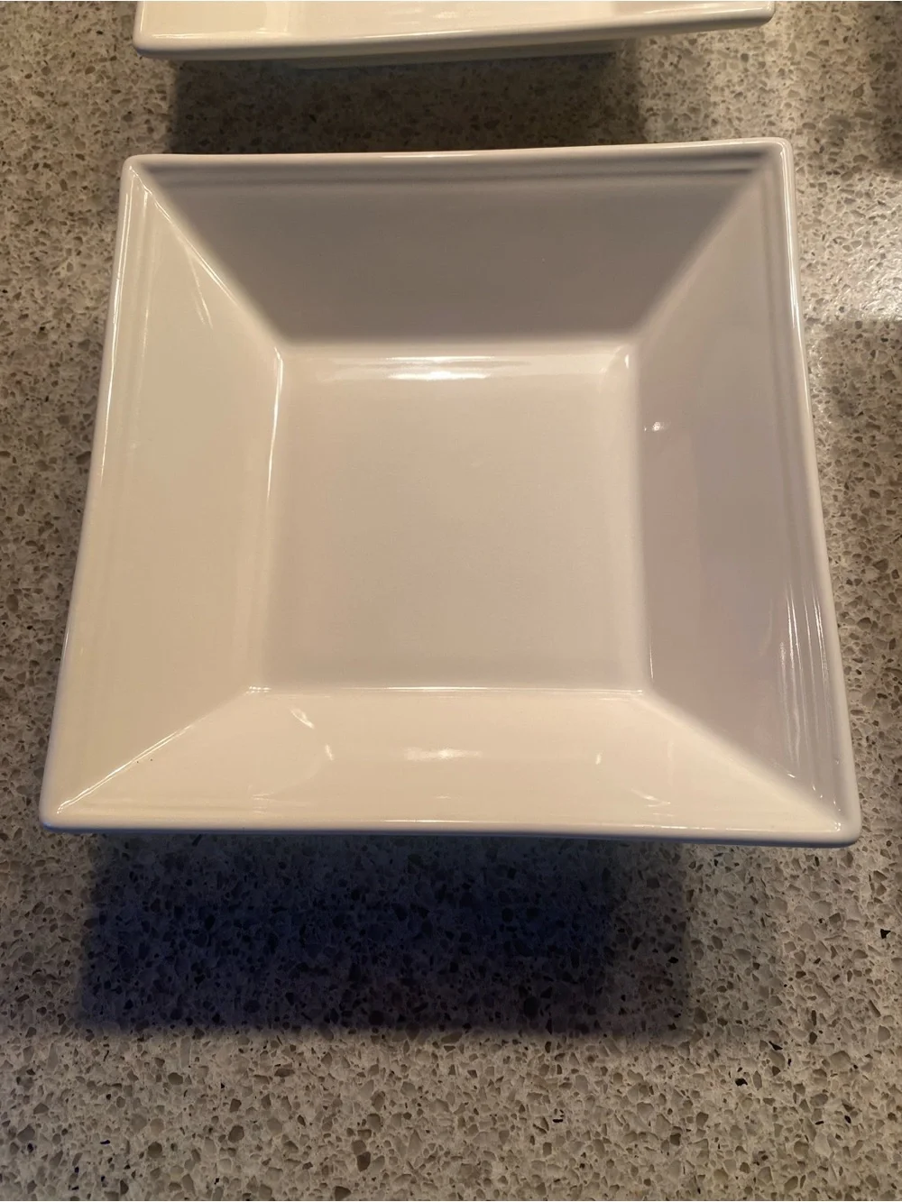 Williams Sonoma Cream Square Ceramic Bowls - Set of 4